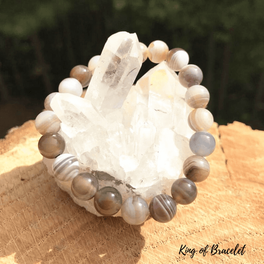 Bracelet en Agate du Botswana