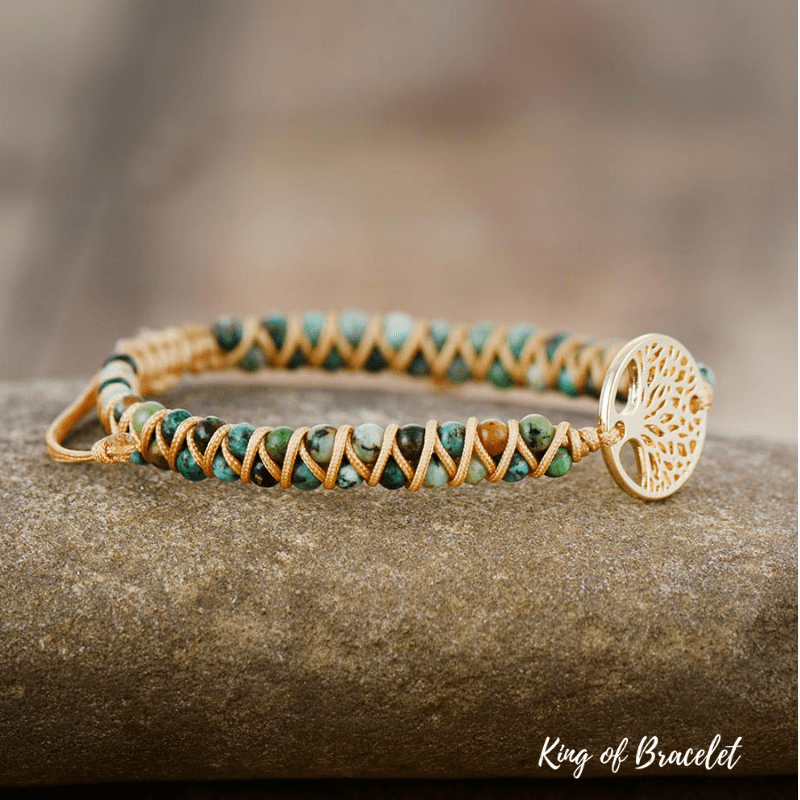 Bracelet Boho en Jaspe Africain