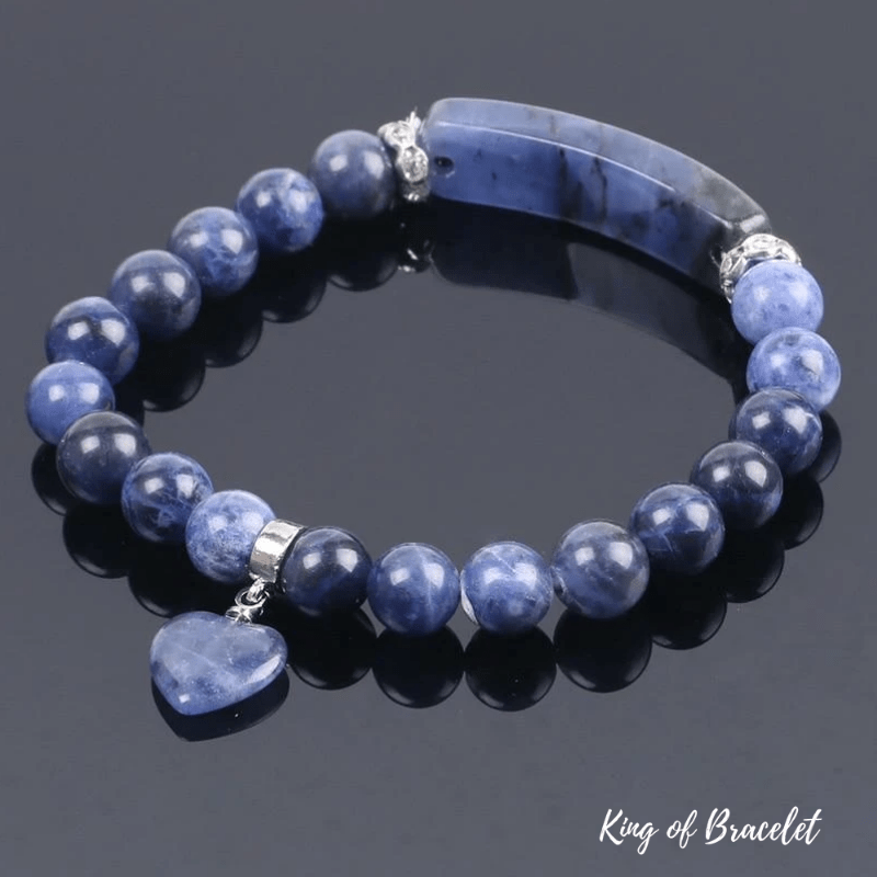 Bracelet Coeur en Sodalite