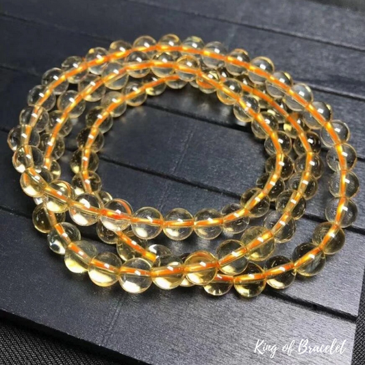 Bracelet Mala en Citrine