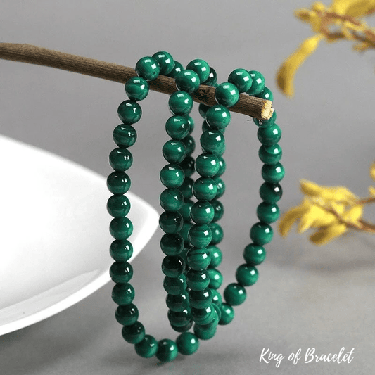 Bracelet Triple en Malachite