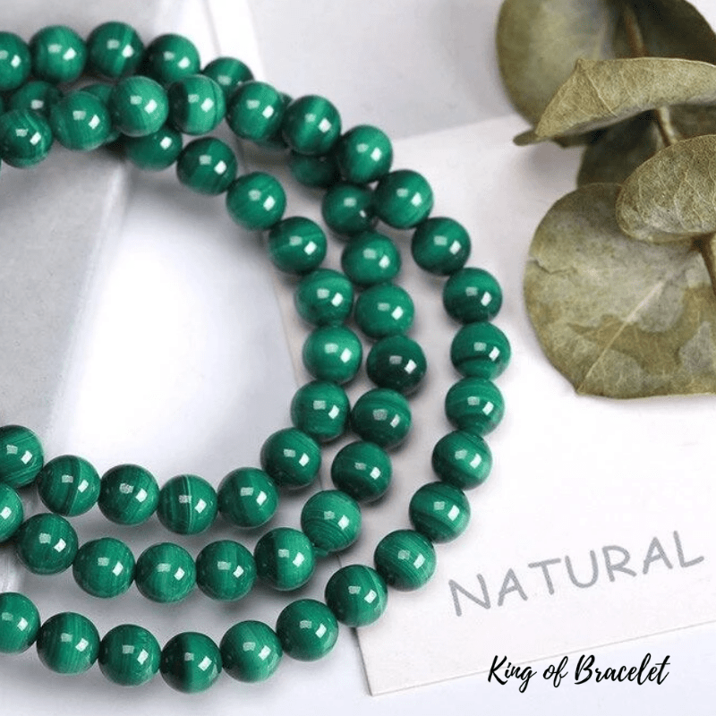 Bracelet Triple en Malachite