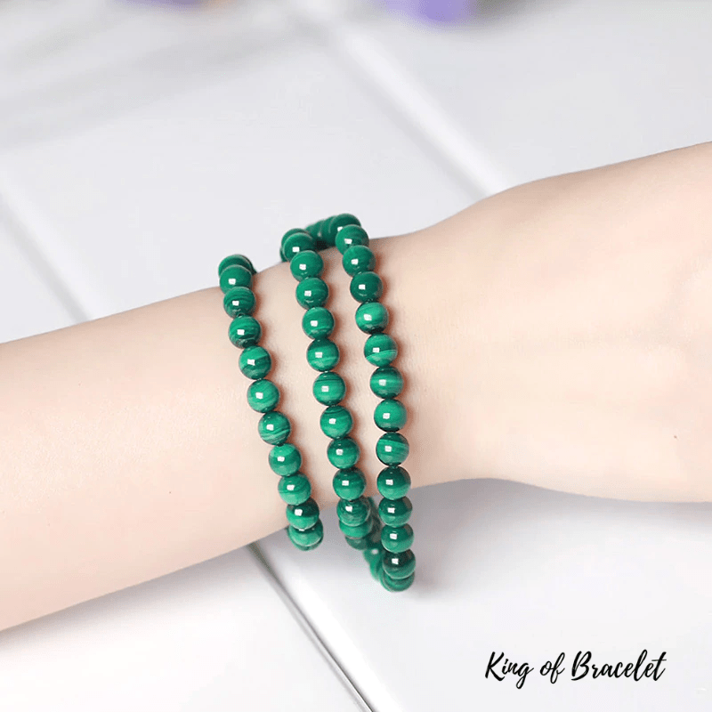 Bracelet Triple en Malachite