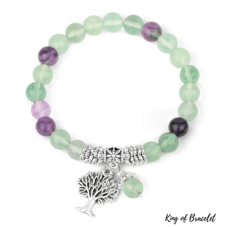 Bracelet Arbre de Vie en Fluorite