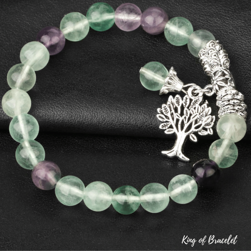 Bracelet Arbre de Vie en Fluorite