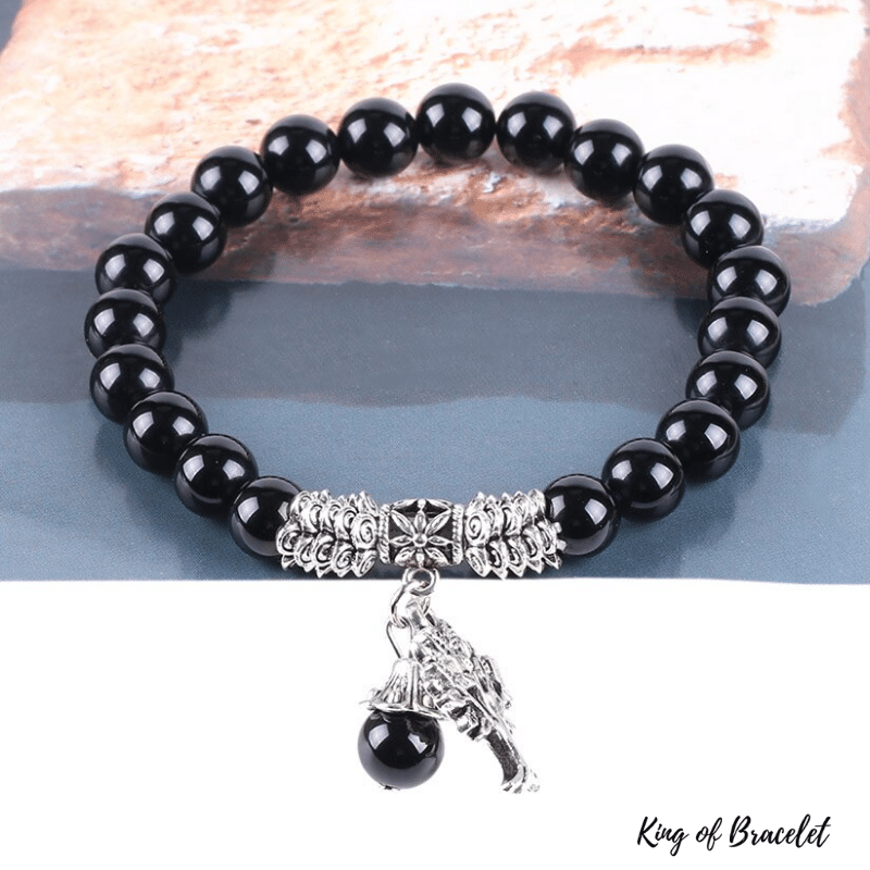 Bracelet Arbre de Vie en Onyx Noir