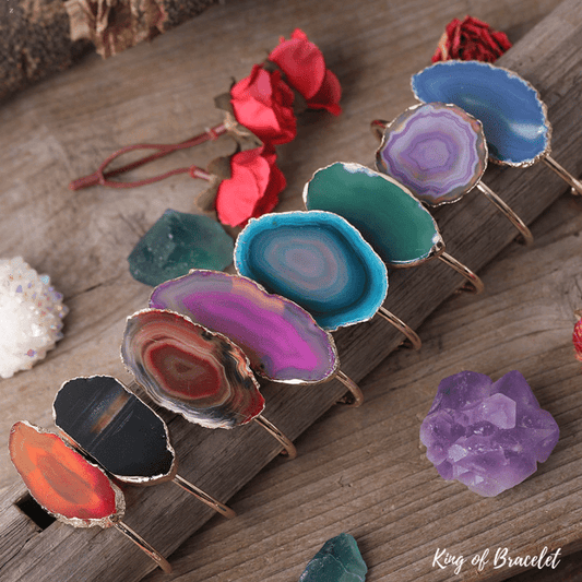 Bracelet Bangle en Agate