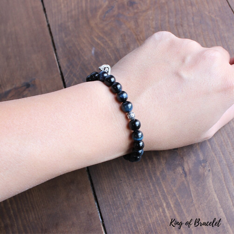 Bracelet Bouddhiste en Oeil de Faucon