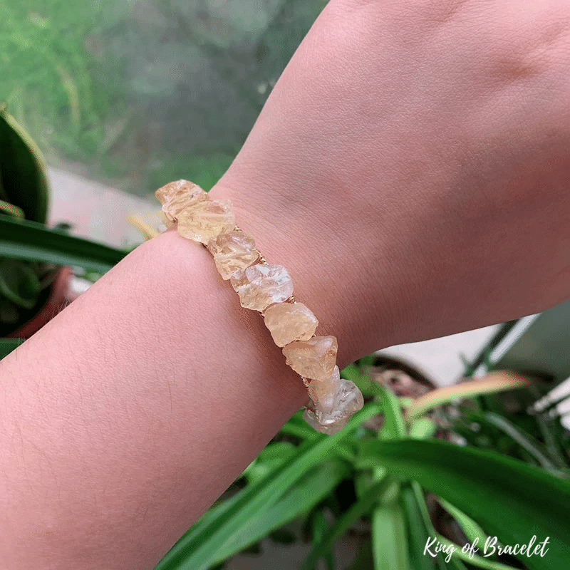 Bracelet Cuff en Citrine