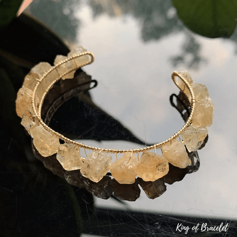 Bracelet Cuff en Citrine