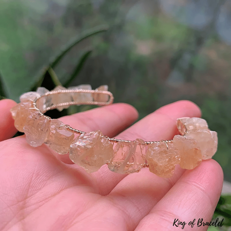 Bracelet Cuff en Citrine