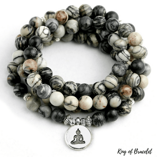 Bracelet Mala en Jaspe Araign¨¦e