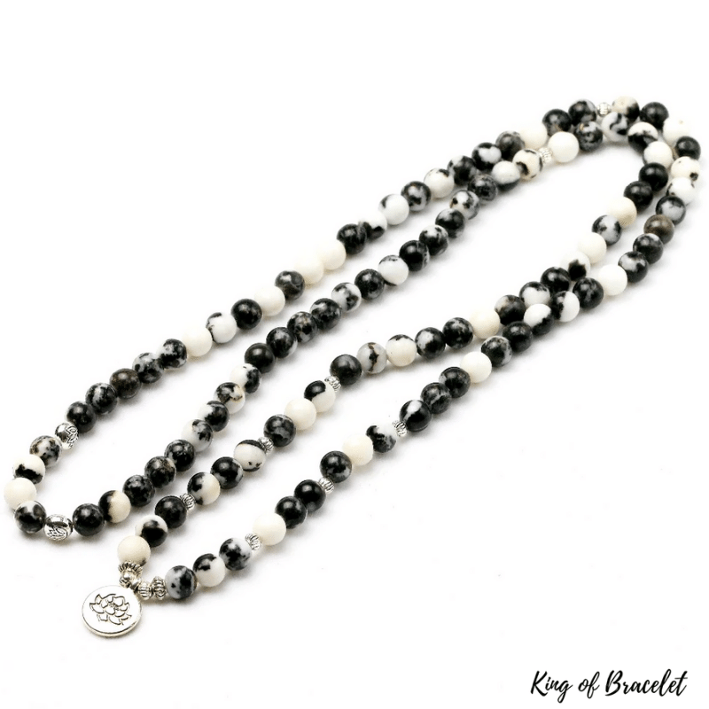 Bracelet Mala en Jaspe Z¨¨bre Noir