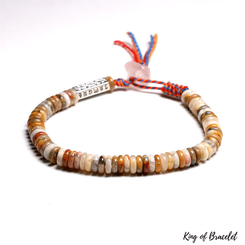 Bracelet Tib¨¦tain en Agate Crazy Lace