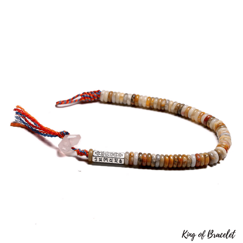 Bracelet Tib¨¦tain en Agate Crazy Lace