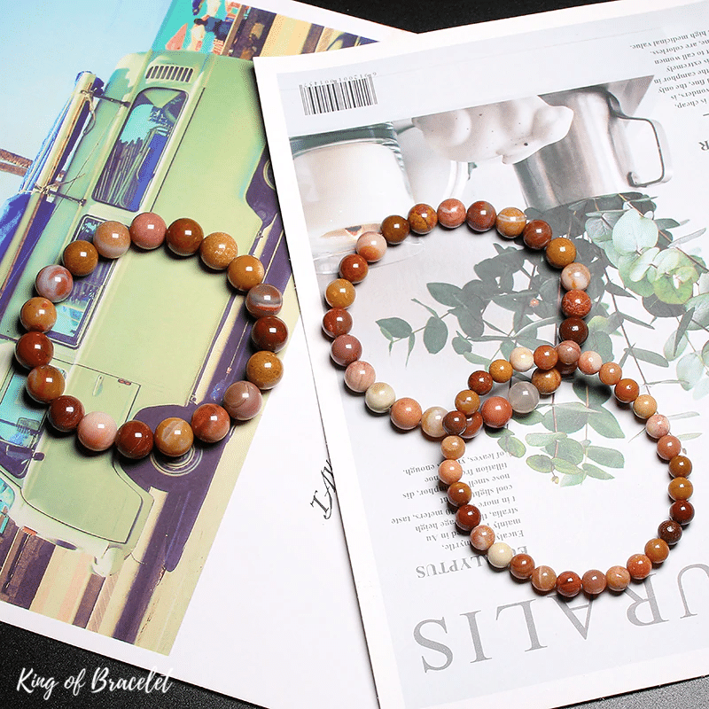 Bracelet en Agate Xylo?de