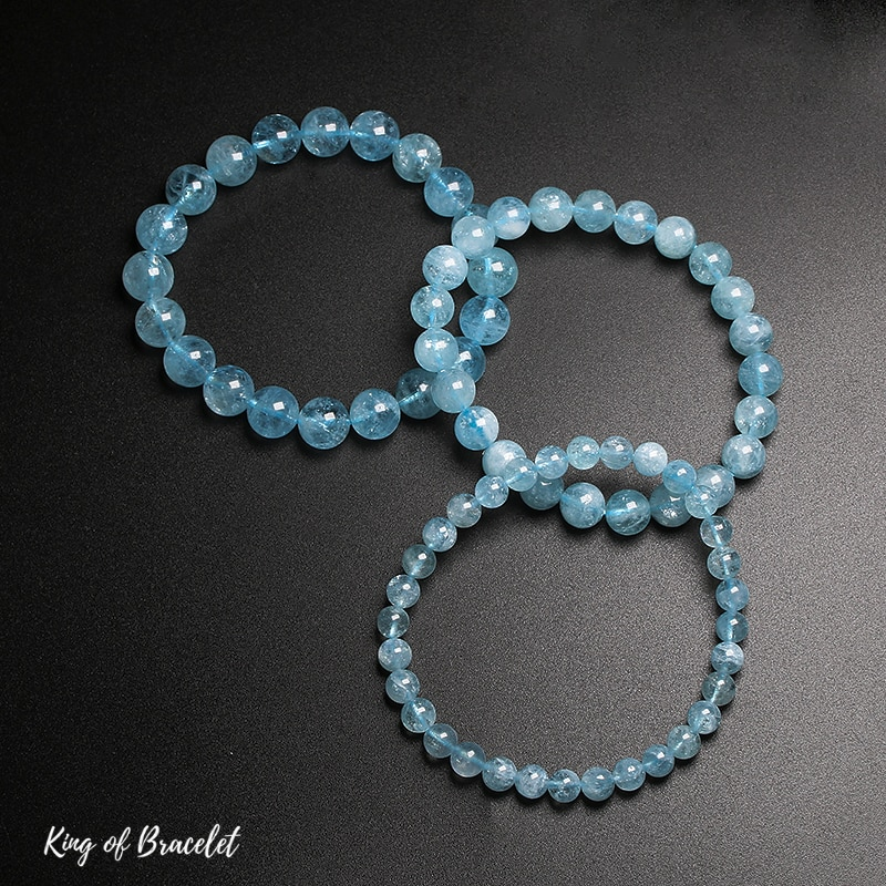 Bracelet en Aigue Marine Glac¨¦e