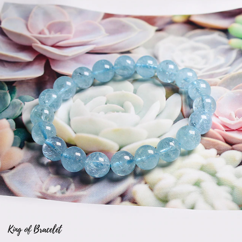 Bracelet en Aigue Marine Glac¨¦e