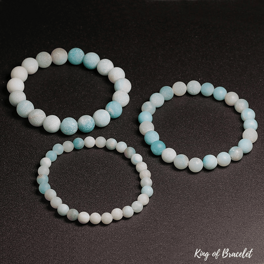 Bracelet en Amazonite Matte Qualit¨¦ AAA+