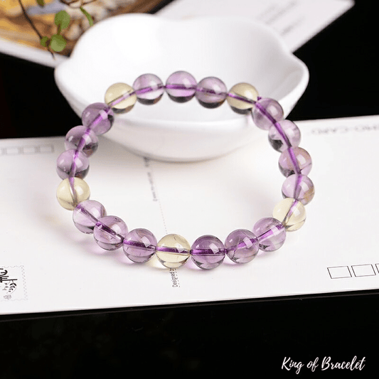 Bracelet en Am¨¦trine Perles 9MM