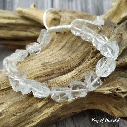 Bracelet en Cristal de Roche Brut