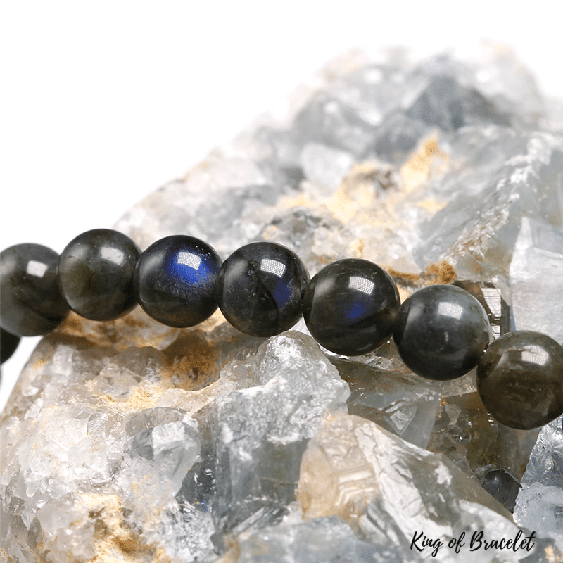 Bracelet en Labradorite Fonc¨¦e Qualit¨¦ AAA+