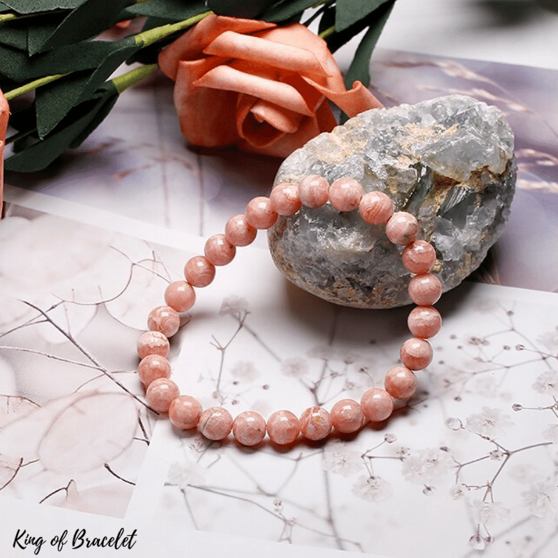 Bracelet en Rhodochrosite V¨¦ritable Qualit¨¦ AAA+