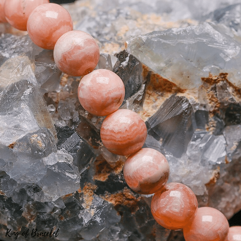 Bracelet en Rhodochrosite V¨¦ritable Qualit¨¦ AAA+