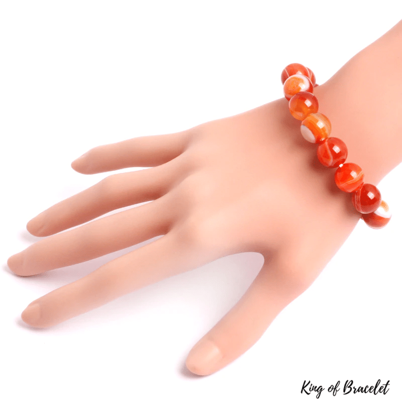 Bracelet en Sardonyx Rouge