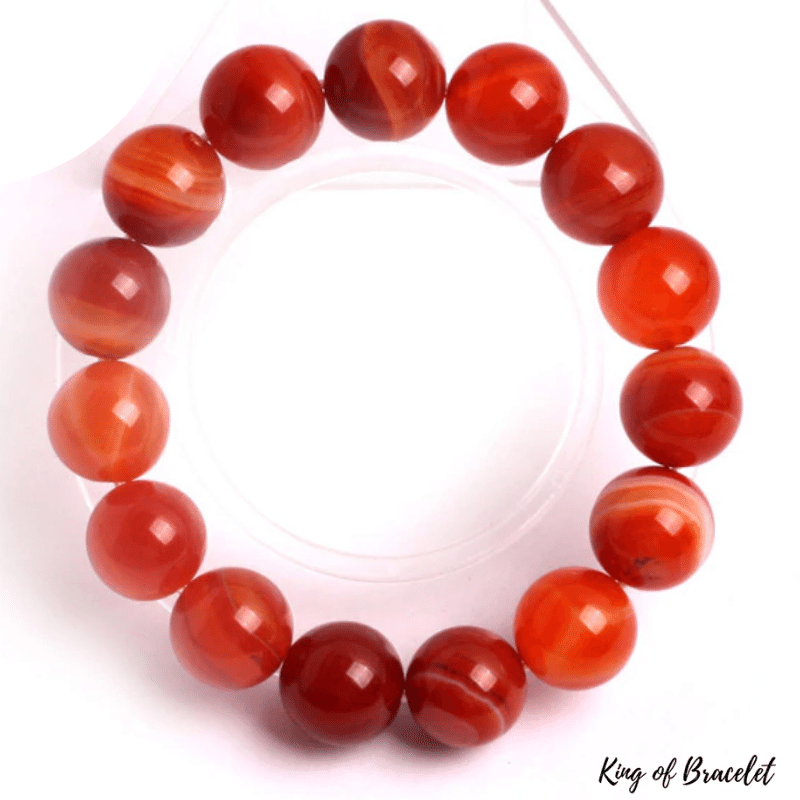 Bracelet en Sardonyx Rouge