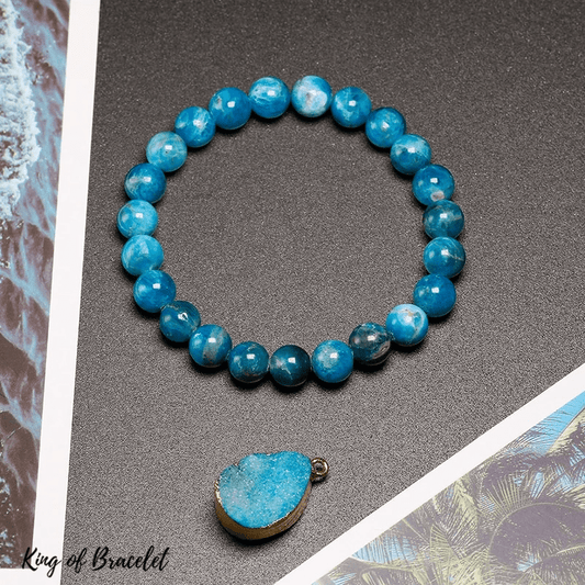 Bracelet en Apatite Bleue Qualit¨¦ AAA+