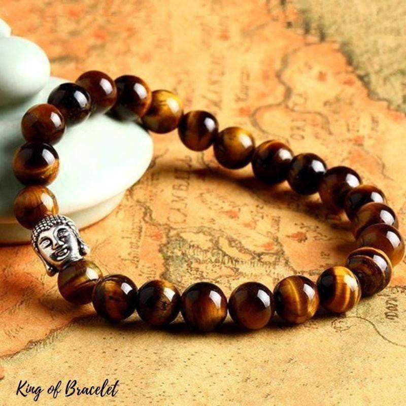 Bracelet Bouddha en Oeil de Tigre