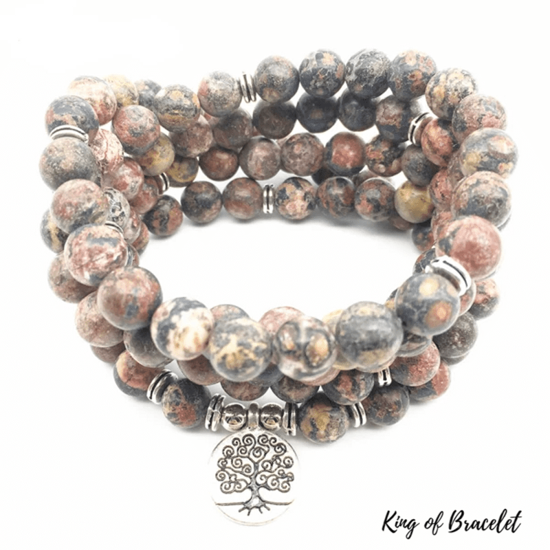 Bracelet Mala en Jaspe L¨¦opard