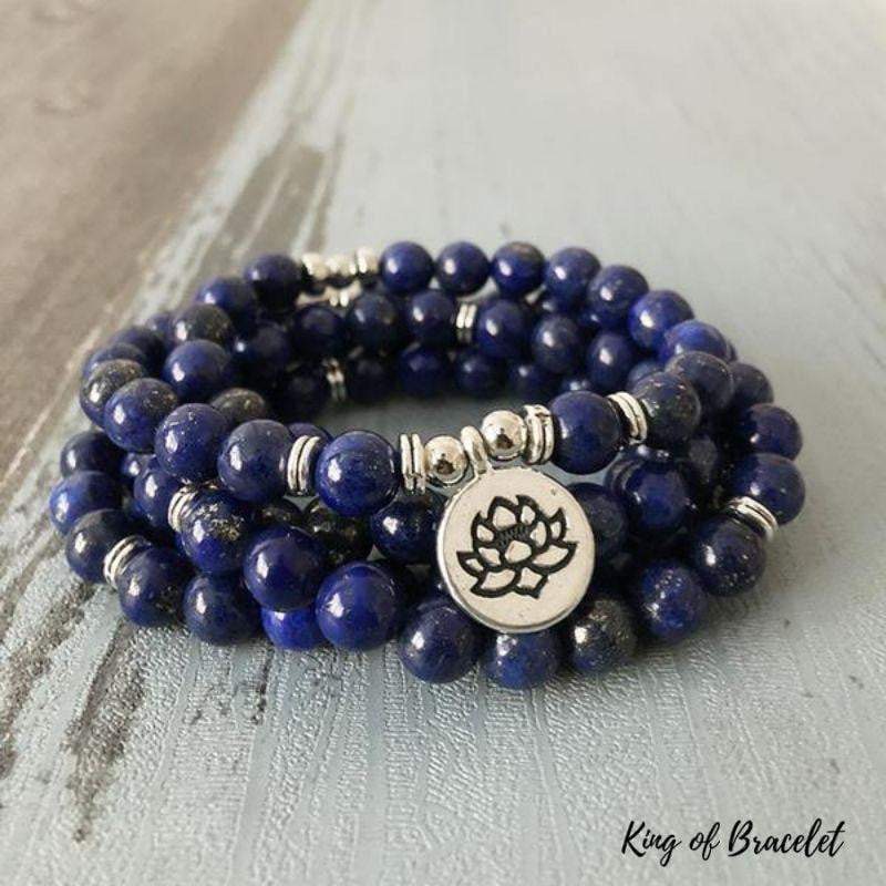 Bracelet Mala en Lapis Lazuli