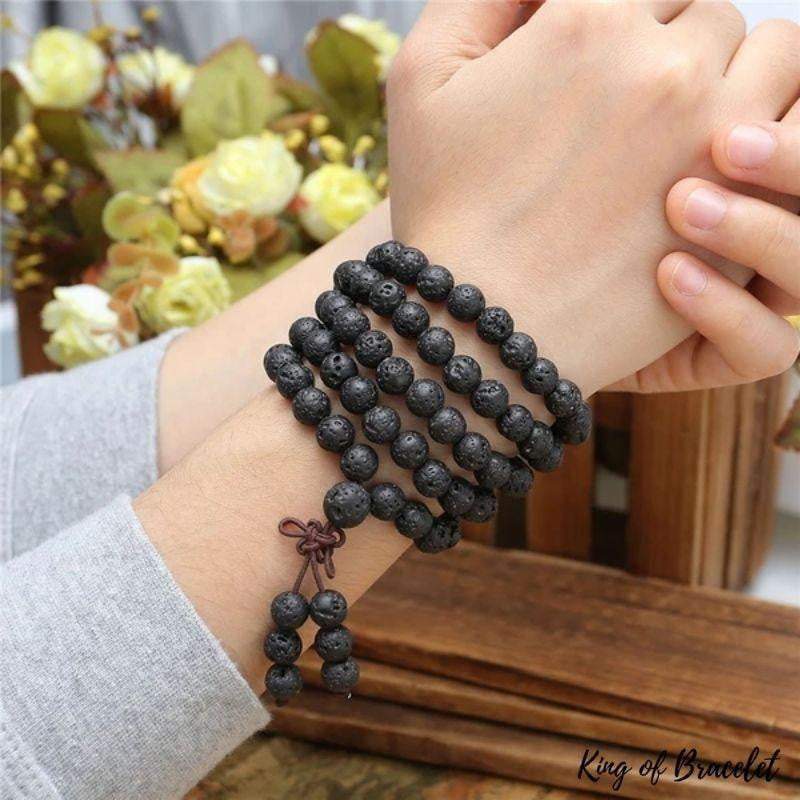 Bracelet Mala en Pierre de Lave