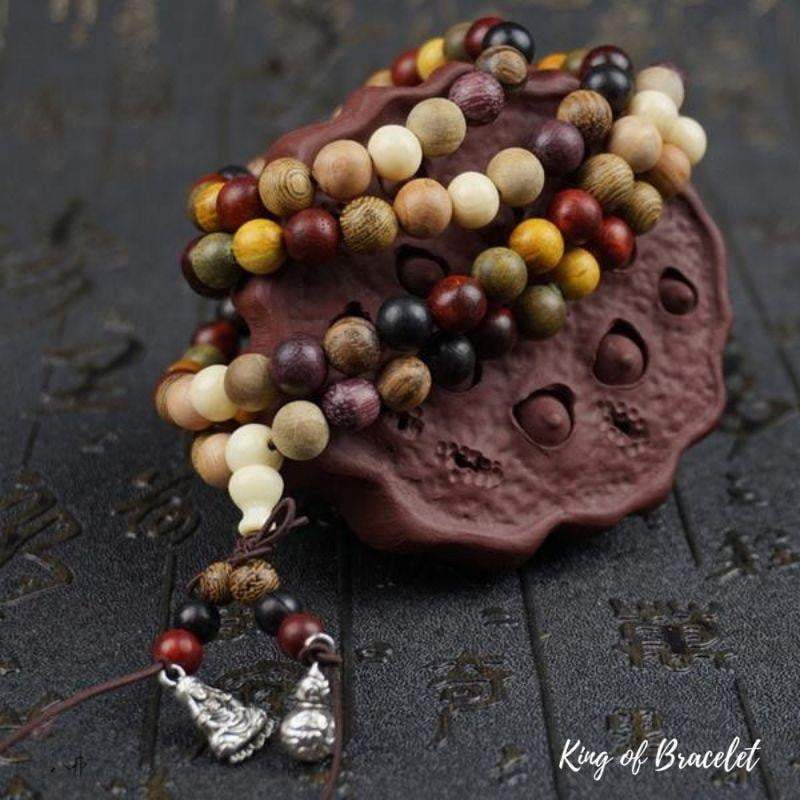 Bracelet Mala Bouddhiste Tib¨¦tain en Bois de Santal