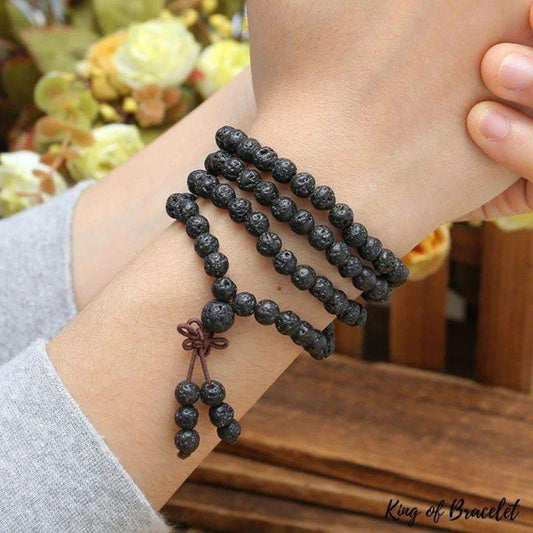 Bracelet Mala en Pierre de Lave