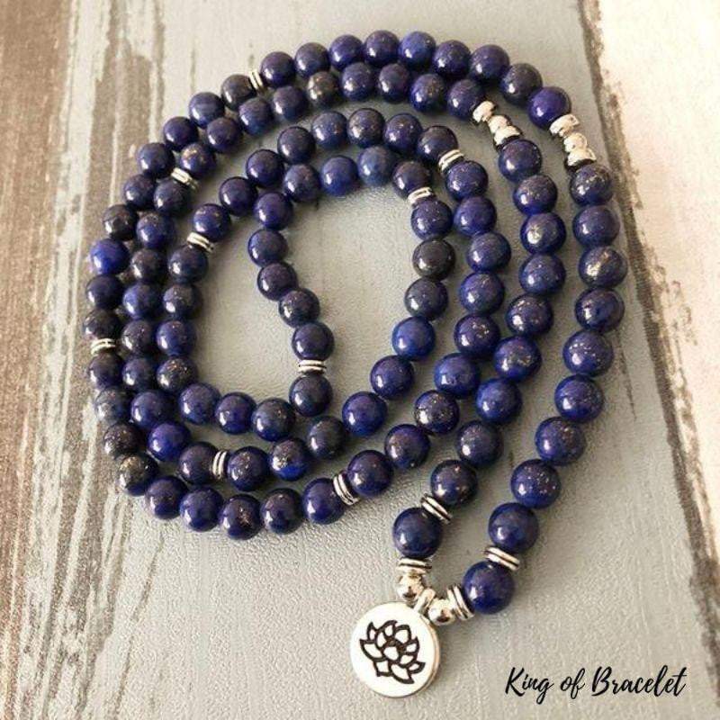 Bracelet Mala en Lapis Lazuli