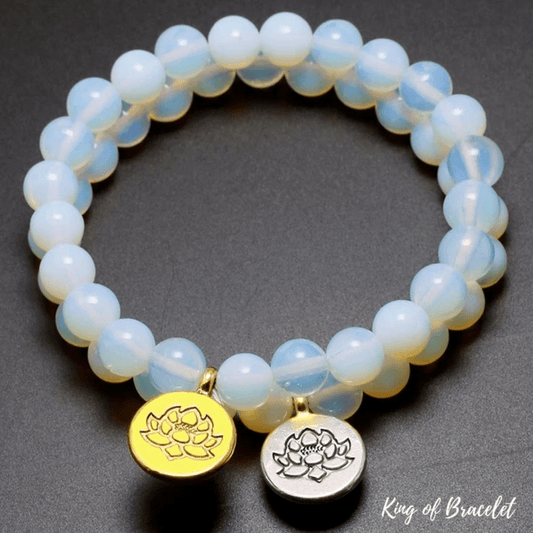 Bracelet Mala Tib¨¦tain en Opalite