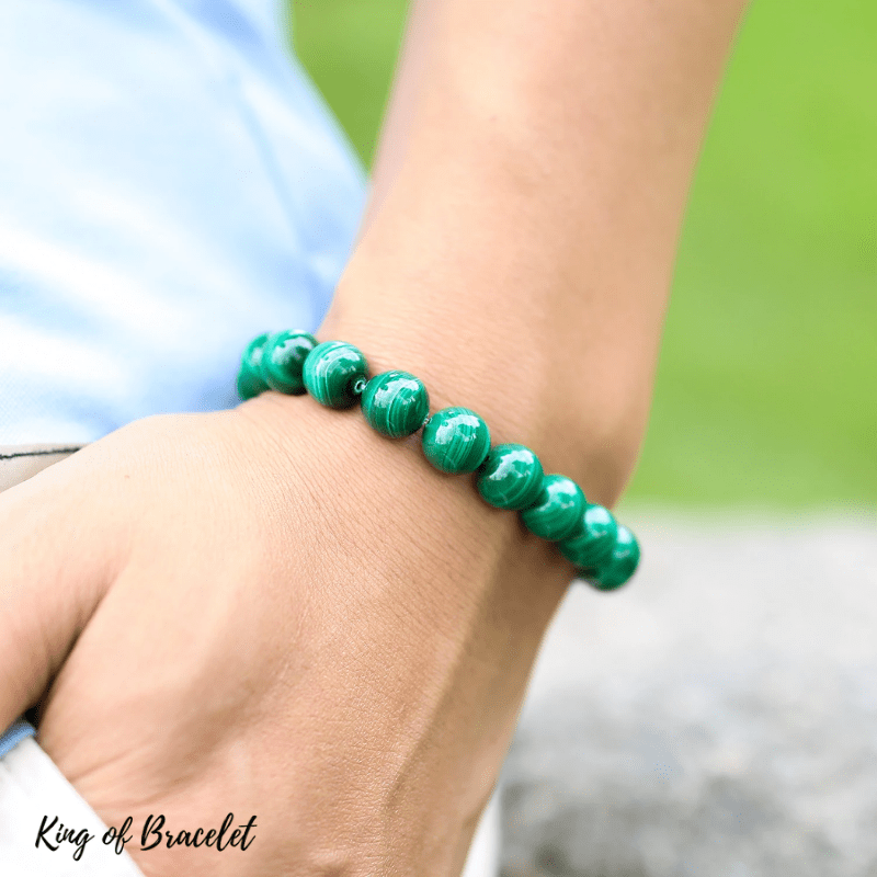 Bracelet en Malachite Qualit¨¦ AAA+