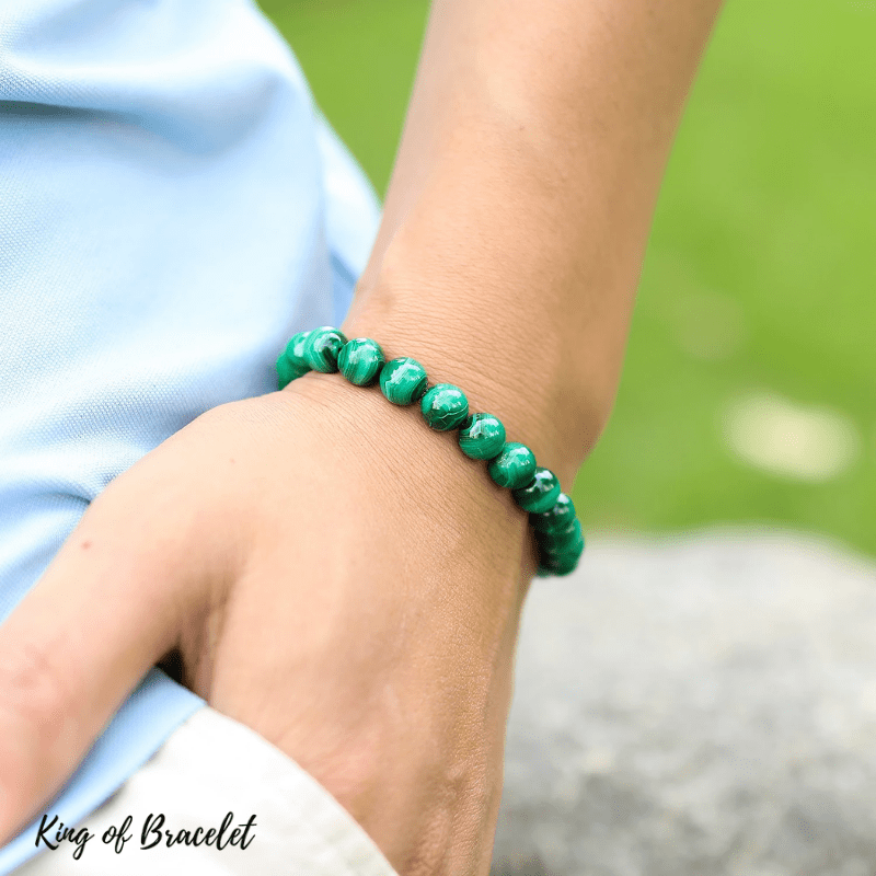 Bracelet en Malachite Qualit¨¦ AAA+