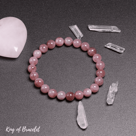 Bracelet en Quartz Rose Qualit¨¦ AAA+