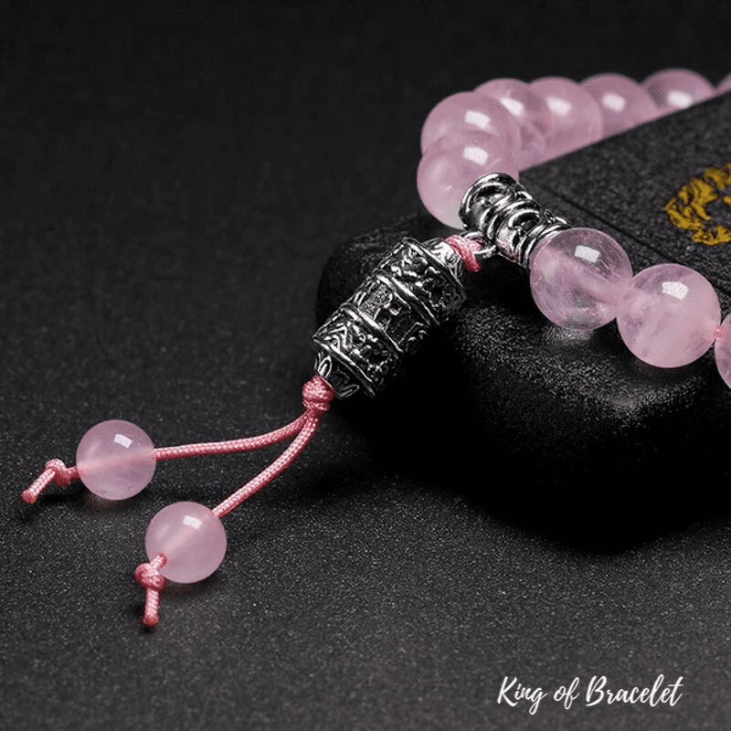 Bracelet Tib¨¦tain en Quartz Rose