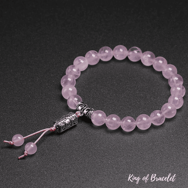 Bracelet Tib¨¦tain en Quartz Rose