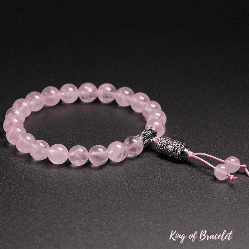 Bracelet Tib¨¦tain en Quartz Rose