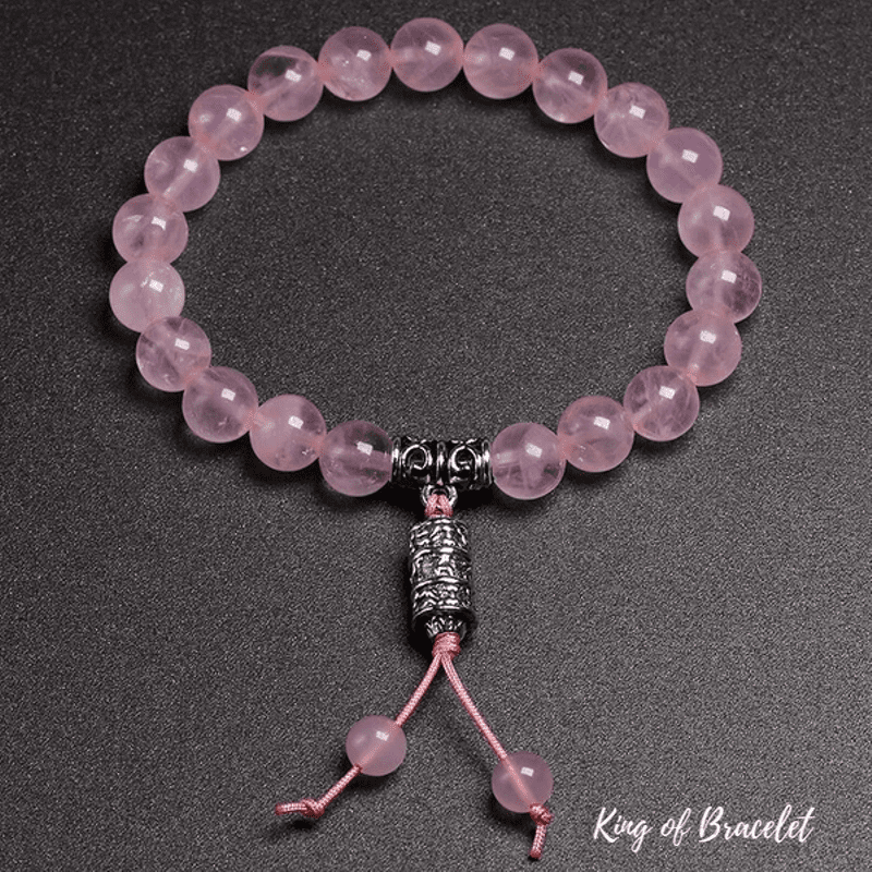 Bracelet Tib¨¦tain en Quartz Rose