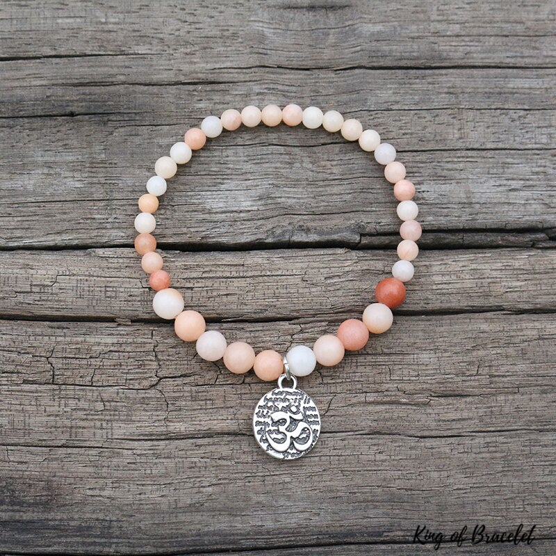 Bracelet Mala en Aventurine Rose