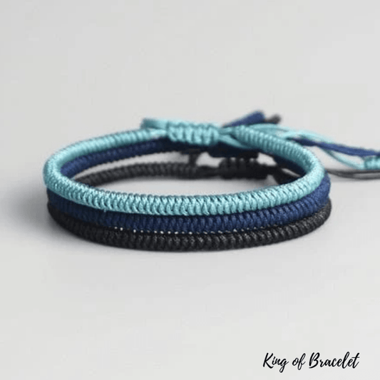 Lot de 3 Bracelets Tib¨¦tains Bleus