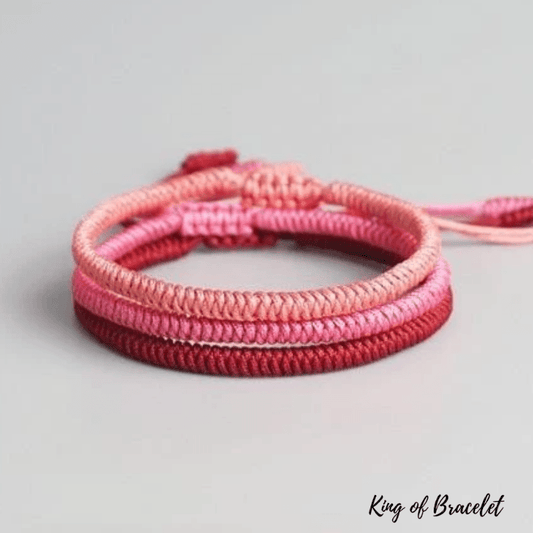 Lot de 3 Bracelets Tib¨¦tains Roses