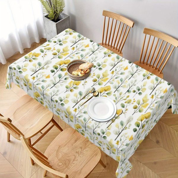 Autumn Harvest Thanksgiving Tablecloth - Cute Teddy Bear Design, Perfect for Picnics & Holiday Gatherings, Rectangular Polyester Cover for Indoor/Outdoor Use, 55x71in Home Decor